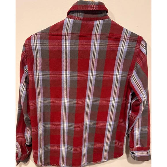 Frost-Proof Plaid Long-Sleeved Flannel Cotton Buttoned Down Boyfriend Style Top - Picture 13 of 16